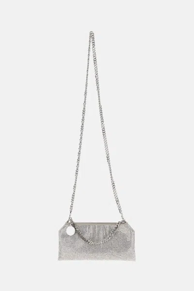 Stella Mccartney Silver Falabella Crystal Crossbody Bag