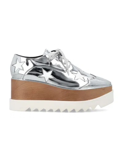 Stella Mccartney Silver Lace Up Sneakers
