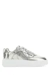 Stella Mccartney Qr Code Tongue Cupsole Sneakers In Silver