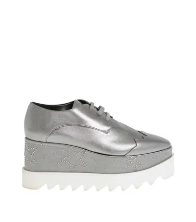 Stella Mccartney Silver Leather Sneakers