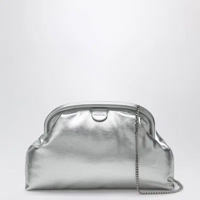 Stella Mccartney Silver Metallic Padded Falabella Clutch