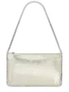 Stella Mccartney Silver Polyester Shoulder Bag In Silver