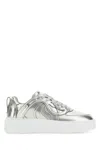 STELLA MCCARTNEY SILVER SYNTHETIC LEATHER S-WAVE SNEAKERS