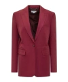 Stella Mccartney Single-breasted Blazer In Burgundy