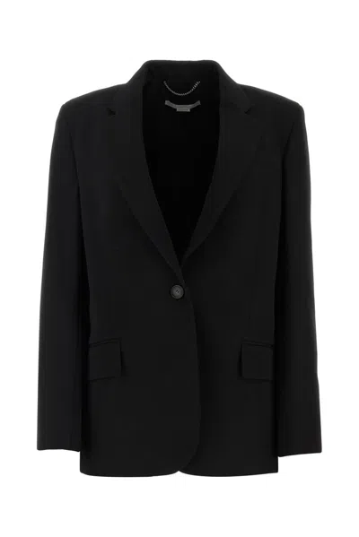 Stella Mccartney Single Breasted Blazer In Black