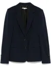 Stella Mccartney Single-breasted Blazer In Blue