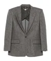 Stella Mccartney Single-breasted Blazer In Gray