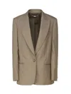 Stella Mccartney Single-breasted Blazer In Green