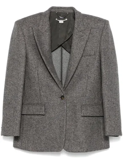 Stella Mccartney Single-breasted Blazer In Gray