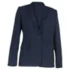 Stella Mccartney Single-breasted Blazer In Navy Blue Wool In Blue