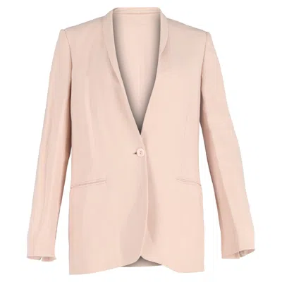 Stella Mccartney Single-breasted Blazer In Pink Wool