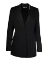 Stella Mccartney Single-breasted Blazer Jacket In Black Wool In Black