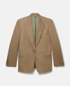 Stella Mccartney Single-breasted Blazer In Olive Beige