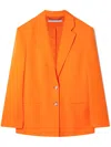 Stella Mccartney Oversized Single-breasted Blazer In Orange