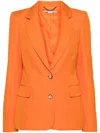 Stella Mccartney Oversized Single-breasted Blazer In Orange