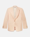 Stella Mccartney Peak-lapels Single-breasted Tailored Blazer In Powder Peach