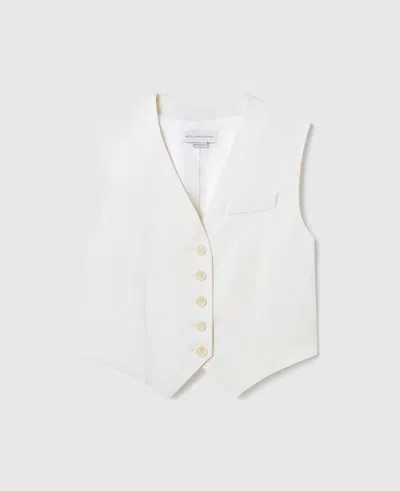 Stella Mccartney Single-breasted Blazer In White