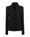 Stella Mccartney Toggle Lock Blazer In Black