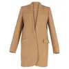Stella Mccartney Single-breasted Coat With Pockets In Brown Wool In Brown