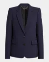Stella Mccartney Single-breasted Iconic Regular Jacket In Ink