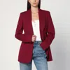 Stella Mccartney Single-breasted Jacket In Jazzberry Wool In Red