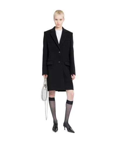 Stella Mccartney Black Wool Coat