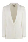 Stella Mccartney Wool Blazer With Two Buttons In White