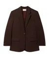 Stella Mccartney Single-breasted Peak-lapel Blazer In Brown