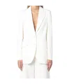 Stella Mccartney Single-breasted Wool Blazer In White