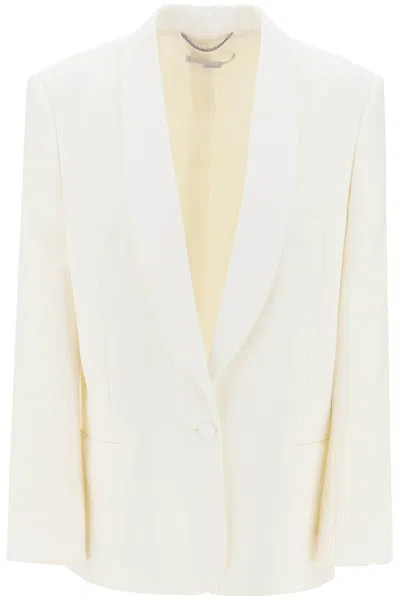 Stella Mccartney Single-breasted Tailored Blazer With Sh In White