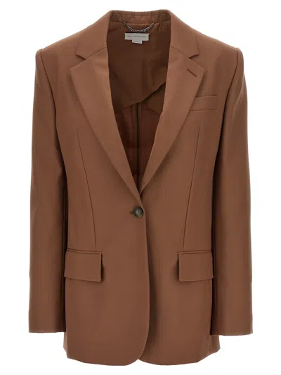Stella Mccartney Single-breasted Wool Blazer Blazer, Suits Brown