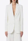 Stella Mccartney Single-breasted Wool Blazer In Ivory