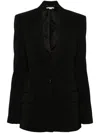 Stella Mccartney Single-breasted Wool Blazer In Nero