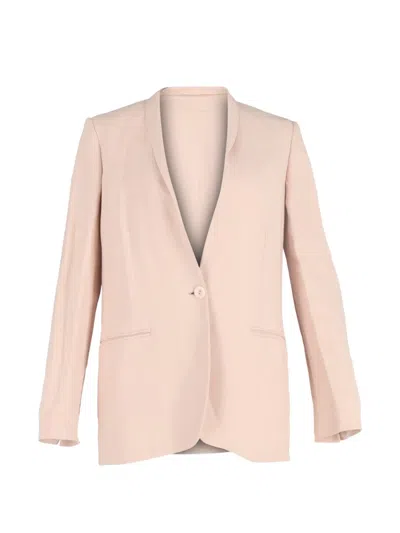 Pre-owned Stella Mccartney Single-breasted Wool Blazer In Neutral