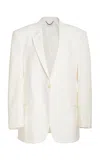 Stella Mccartney Wool Blazer With Two Buttons In White