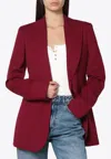 Stella Mccartney Single-breasted Jacket In Jazzberry Wool