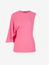 Stella Mccartney One-shoulder Top In Pink