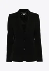 Stella Mccartney Single-breasted Tailored Blazer In Black