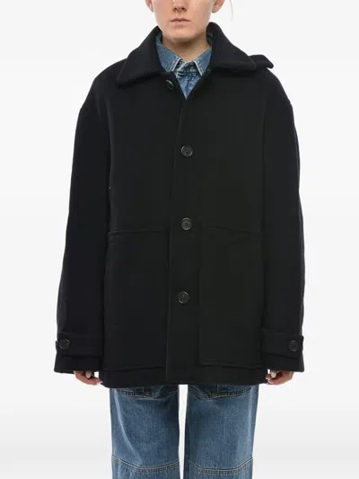 Stella Mccartney Single-breasted Coat In Black