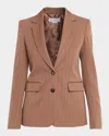 Stella Mccartney Single-breasted Regular Jacket In Brown