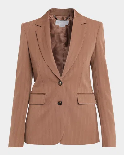 Stella Mccartney Single-breasted Regular Jacket In Brown