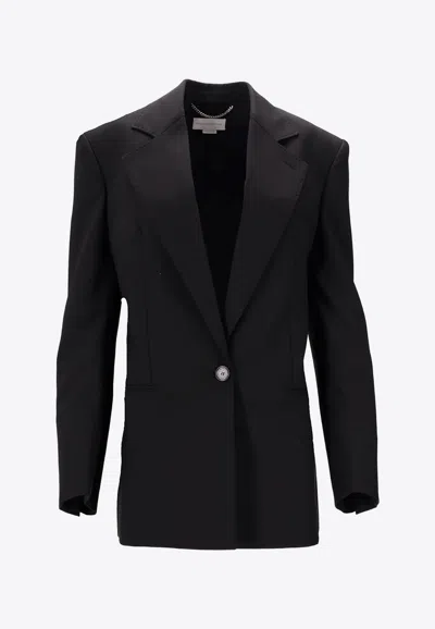Stella Mccartney Single-breasted Wool Blazer In Black