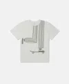 Stella Mccartney Skateboard Graphic T-shirt In Cream