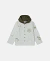 Stella Mccartney Skateboard Print Hooded Jacket In Cream