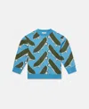 Stella Mccartney Skateboard Print Sweatshirt In Blue