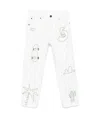 Stella Mccartney Skaterboard-print Jeans In White