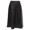 Stella Mccartney Skin Free Vegan Leather A-line Midi Skirt In Black