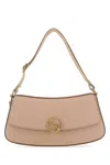 Stella Mccartney Curved Silhouette Matte Shoulder Bag In Pink