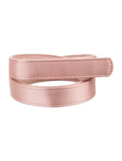 Pre-owned Stella Mccartney Skinny Belt In Pink