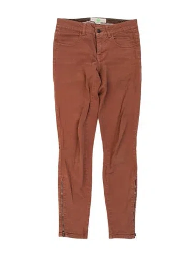 Pre-owned Stella Mccartney Skinny Leg Pants In Brown/orange